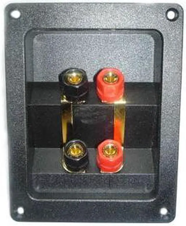 Alt view image 2 of 2 - ATEA-2145 - SPEAKER TERM 4POS SQ 123X95MM CH WITH BINDING POST RED AND BLK PLAS