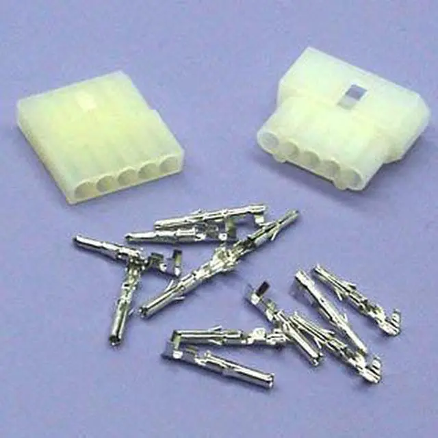 Main image of 61-405 - MOLEX KIT 5POS 1X5 1SET .062IN PLUG AND RECEPTACLE W/PINS 5A@250V