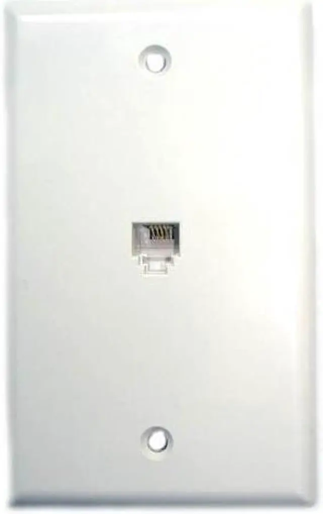 Main image of NW-204QCW - WALL PLATE MOD JK 6P4C TOOLESS WHITE