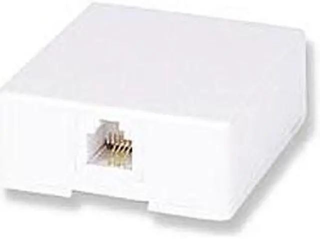 Main image of NW-104QCW - BASEBOARD MOD JACK 6P4C TOOLLESS WHITE