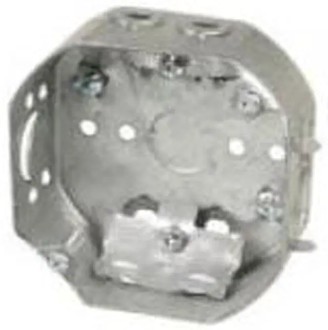 Main image of 140076 - ELECTRICAL BOX 4 INCH OCTAGON KNOCK OUTS AND CLAMPS