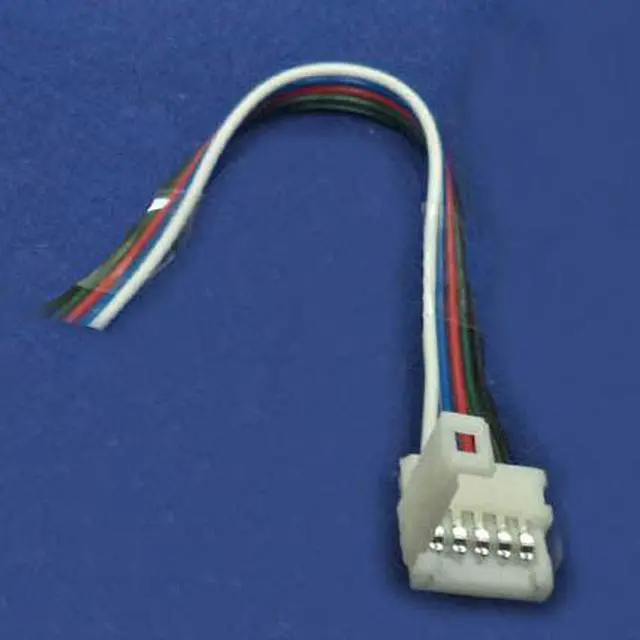 Main image of 80014-2 - LED STRIP SNAP ON 5P CONN W/WIRE POWER TO STRIP RGB+W