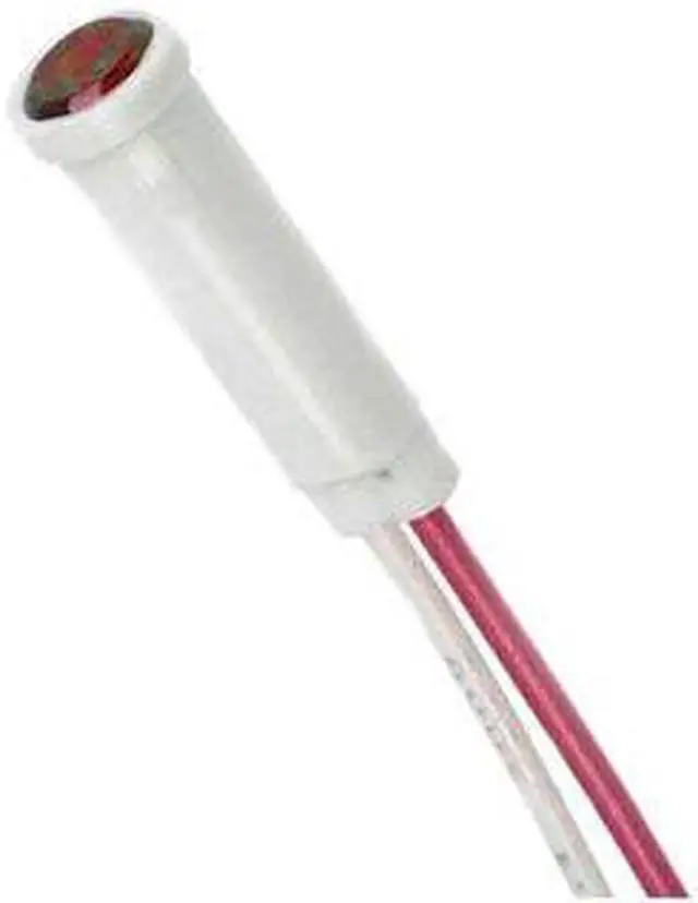 Main image of 11-2050 - INDICATOR 250V 7MM RED PRESS WIRE NEON FLUSH