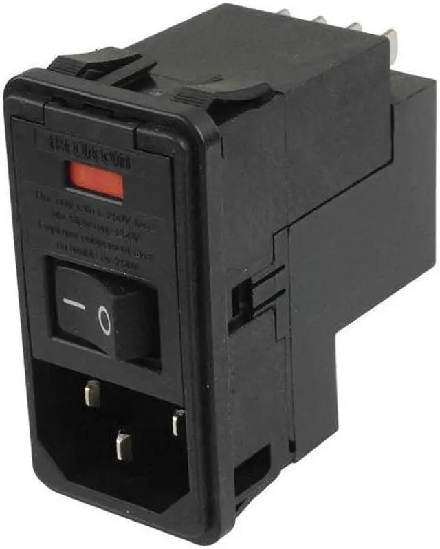 Main image of PSJS0SBX0 - AC FILTER 10A 120/240V WITH SWITCH AND FUSE HOLDER (NO FUSE)