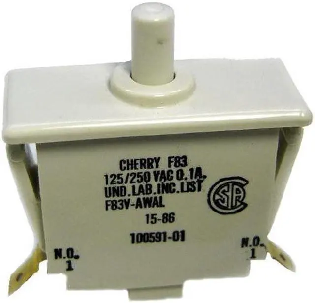 Main image of F83V-AWAL - PUSH SWITCH MOM 1P1T NO SNAP QT 0.1A/250VAC 32X32X14MM WHITE