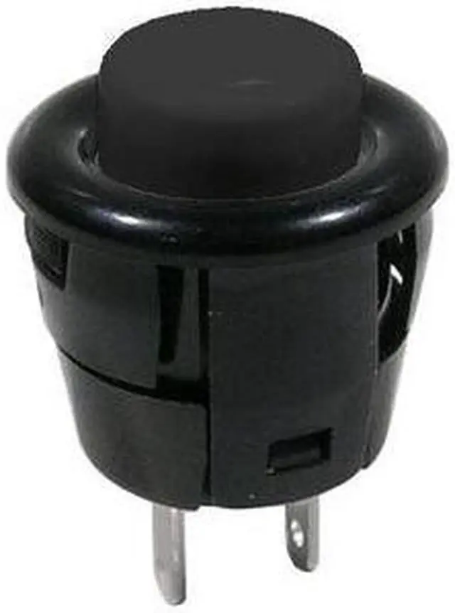 Main image of 44-531N-1 - PUSH SWITCH MOM 1P1T NO SNP SOL 16MM BLACK CAP 3A/125VAC