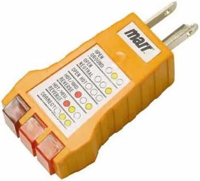 Main image of MR-4110 - TESTER RECEPTACLE 110-125VAC TO TEST 3WIRE RECEPTACLES