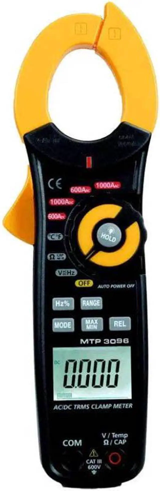 Main image of MTP 3096 - MULTIMETER DIGITAL CLAMP AC/DC catiii 600vac/1000a