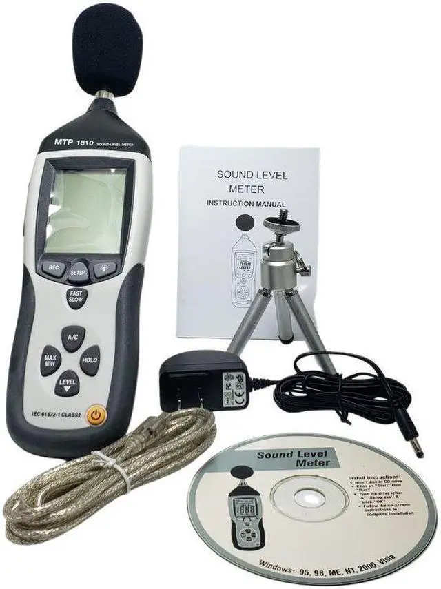 Alt view image 6 of 6 - MTP 1810 - SOUND LEVEL METER DIGITAL WITH USB INTERFACE