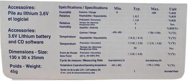 Alt view image 5 of 5 - MTP ST-171 - DATALOGGER TEMPERATURE AND HUMIDITY