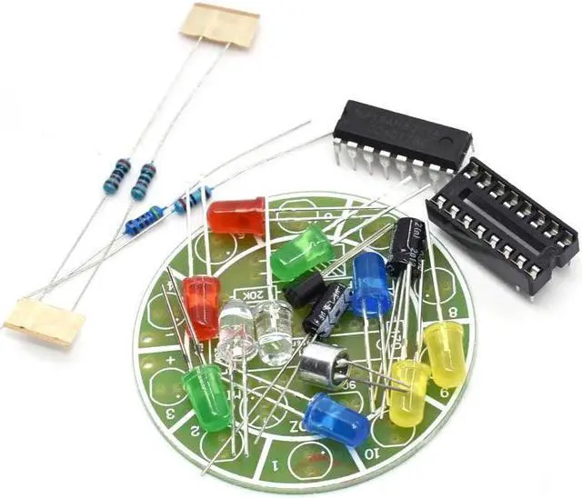 Alt view image 2 of 3 - 2032-SA2 - CD4017 COLORFUL VOICE CONTROL ROTATING LED LIGHT KIT