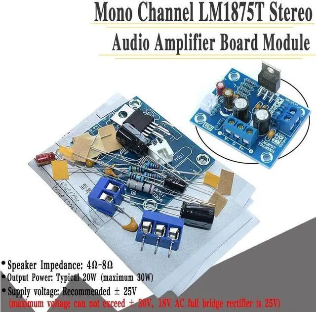 Alt view image 2 of 3 - 2015-AA1 - MONO CHANEEL LM1875T STEREO AUDIO AMPLIFIER BOARD MODULE
