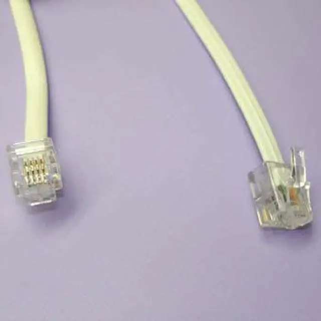 Main image of PA-122BC - MODULAR CABLE 6P4C M/M 100FT WHITE
