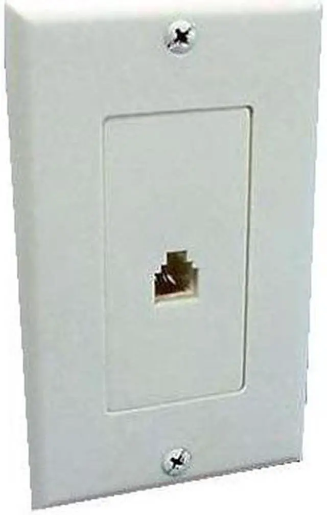 Main image of AV130D - WALL PLATE MOD JK 6P4C PLASTIC WHITE