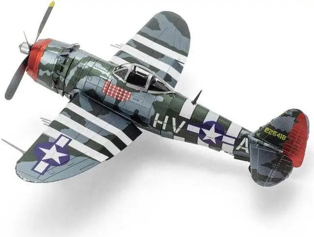 Alt view image 2 of 3 - ME1002 - P-47 THUNDERBOLT METAL EARTH 3D METAL MODEL KIT
