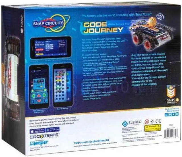 Alt view image 2 of 4 - SCJ404 - SNAP CIRCUITS CODE JOURNEY BLUE TOOTH CONTROLLED STEM