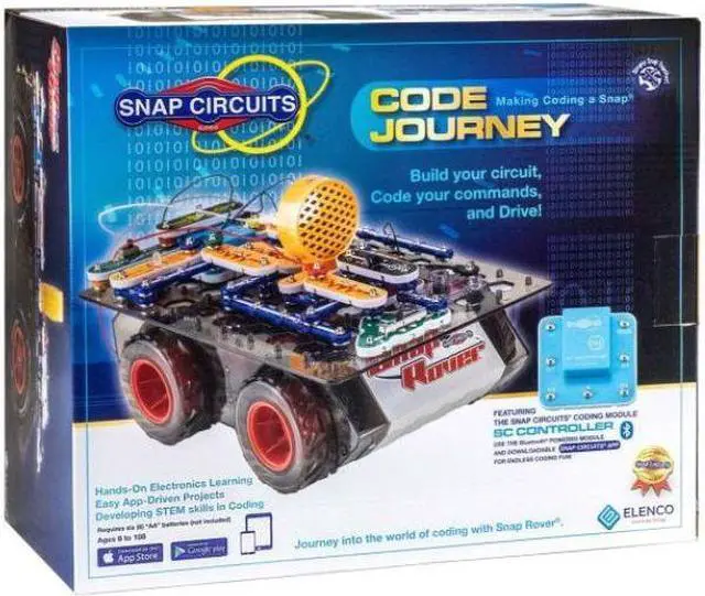 Main image of SCJ404 - SNAP CIRCUITS CODE JOURNEY BLUE TOOTH CONTROLLED STEM