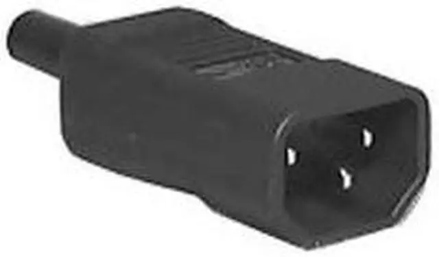 Main image of 8523 - AC PLUG 3POS 10A 250V IL PLAS BL C14 CONNECTOR