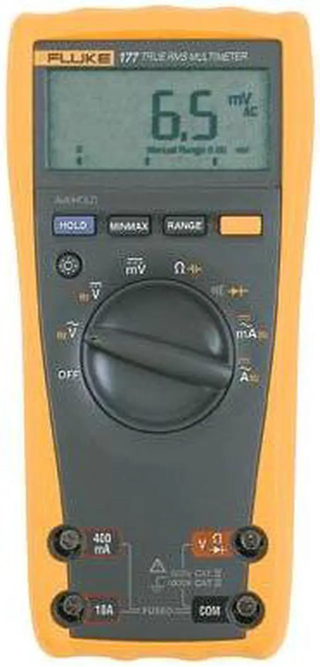 Main image of 177 - MULTIMETER DIGITAL AUTO TRUERMS RES CAP DIODE VOLT FREQ CONTINUI