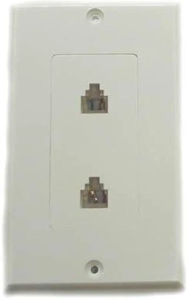 Main image of OA271WHB - WALL PLATE MOD JK 6P4C DUAL PLAS DECORA