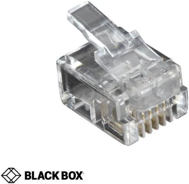 Main image of FMTP411-50PAK - MODULAR PLUG 6P4C STD RND  (50 pcs/pkg)