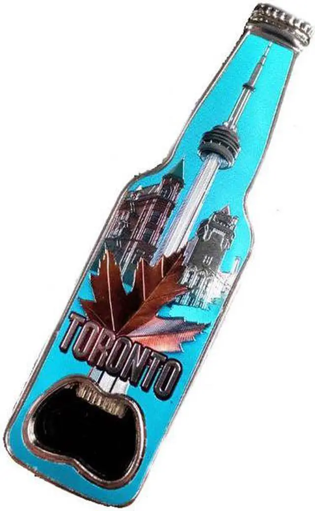 Alt view image 2 of 2 - 1017 - TORONTO SOUVENIR BOTTLE OPENER WITH MAGNET