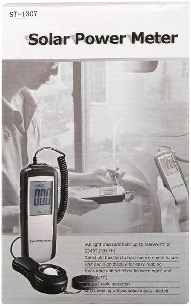 Alt view image 2 of 4 - ST-1307 - SOLAR POWER METER 1999W/M SQ RES-1W/M SQ ACCURACY +/-5%