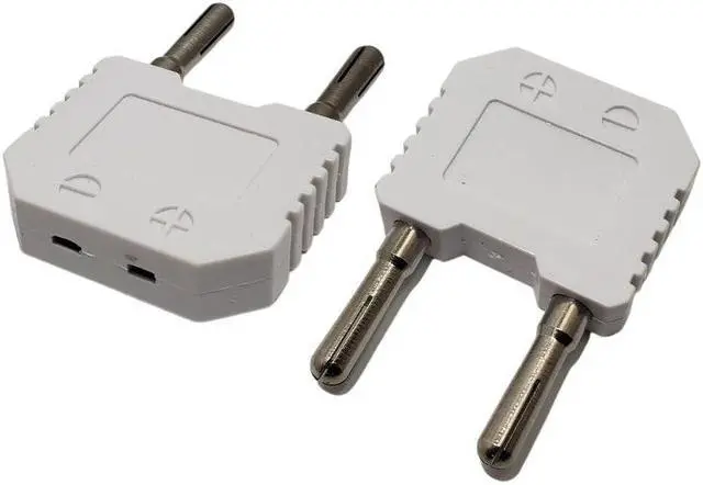 Main image of GBN-111 - BANANA PLUG TO K-TYPE THERMOCOUPLE/LX/CX ADAPTER WHT