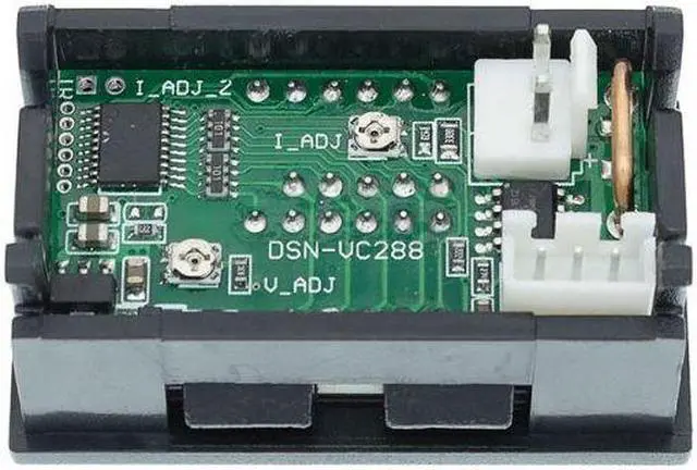 Alt view image 3 of 3 - 2091-PB2 - PANEL METER DIGITAL 0-100V 10A DUAL DISPLAY VOLTAGE AND CURRENT