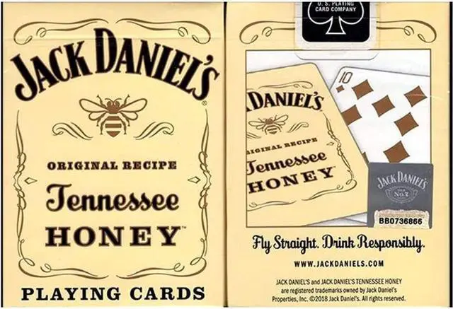 Alt view image 2 of 6 - 024652 - PLAYING CARDS JACK DANIELS ORIGINAL RECIPE TENNESSEE HONEY