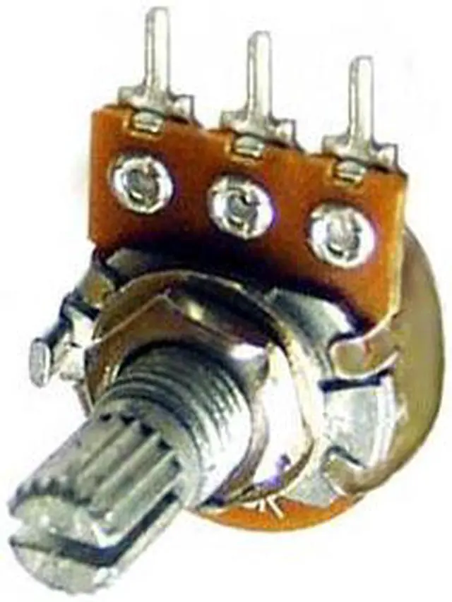 Main image of 01829-PC - POT LIN 1K 1/4IN RND 16MM SOL SPLIT KNURL SHAFT