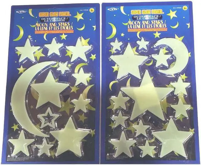 Main image of 09838 - GLOW MOON/STAR SET 12-14PCS ASSORTED