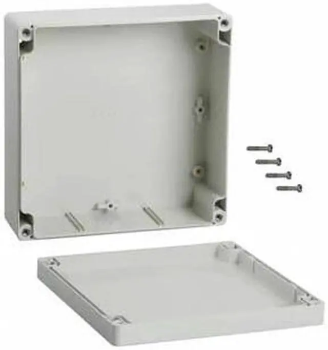 Main image of 1554RGY - PROJECT BOX 6.3X6.3X2.4IN PLAS GRAY