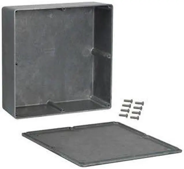 Main image of 1590F - PROJECT BOX 7.4X7.4X2.5IN DIECAST ALUMINUM