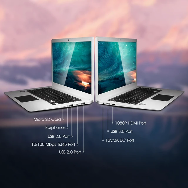 Alt view image 5 of 7 - LincPlus P3 14.1" FHD IPS Laptop, Windows 11 Home S Mode, Intel Celeron N3350, 4GB RAM, 128GB Storage, Lightweight White Notebook Computer for Students, Home Office, Online Learning