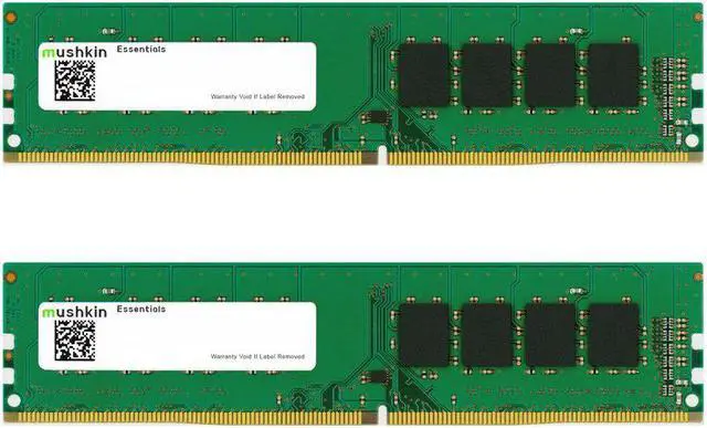 Alt view image 2 of 2 - Mushkin 16GB (8GB X 2) Essentials DDR4 2666MHz Desktop Memory Model MES4U266KF8GX2