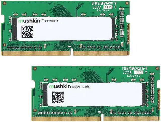 Alt view image 6 of 6 - Mushkin ESSENTIALS 32GB (2x16GB) PC4-21300 2666MHz 260-pin Dual-Channel Notebook Memory Model MES4S266KF16GX2