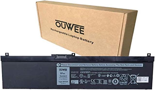Nyfjh Laptop Battery Compatible With Dell Precision 7530 7730 7540 7740  Series Notebook 5Tf10 0Wmrc 00Wmrc Gw0k9 0Gw0k9 11.4V 97Wh 8070Mah  6-Cell(Shape-B) 