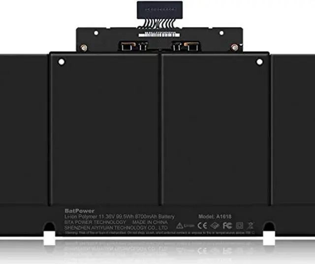 Alt view image 5 of 7 - A1618 Replacement Laptop Battery For Apple Mid 2015 Macbook Pro 15-Inch Retina A1398 Emc 2909 Emc 2910 Battery Macbook Pro 15" Retina A1398 Apple A1618 Battery 99.5Wh