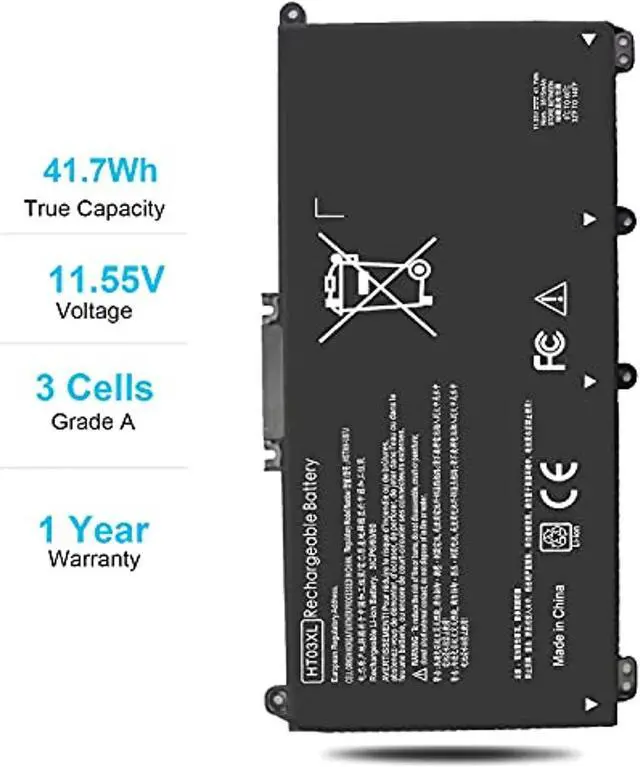 Alt view image 5 of 7 - Ht03xl L11119-855 Battery For Hp Pavilion 15-Da 15-Db 15-Dw 15-Cs 14-Ce 14-Cf 14-Df 17-By 17-Ca Series 15-Da0014dx 15-Cs0053cl 15T-Dw100 L11421-542 L11421-2C2 Hstnn-Ub7j Hstnn-Db8r Ht03041xl