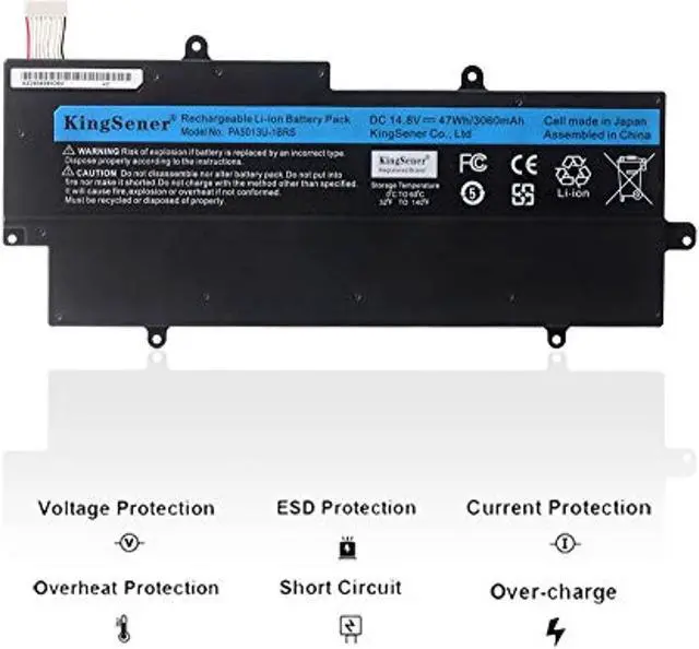Alt view image 2 of 14 - Pa5013u-1Brs Laptop Battery For Toshiba Portege Z835 Z830 Z930 Z935 Ultrabook Pa5013u-1Brs Pa5013 Pa5013u 14.8V 3060Mah 47Wh