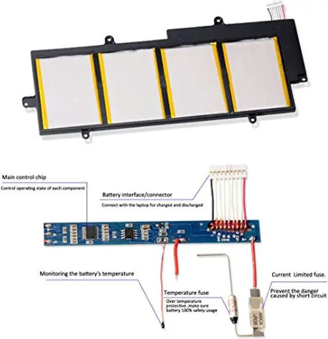 Alt view image 3 of 14 - Pa5013u-1Brs Laptop Battery For Toshiba Portege Z835 Z830 Z930 Z935 Ultrabook Pa5013u-1Brs Pa5013 Pa5013u 14.8V 3060Mah 47Wh