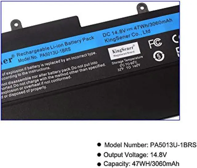 Alt view image 6 of 14 - Pa5013u-1Brs Laptop Battery For Toshiba Portege Z835 Z830 Z930 Z935 Ultrabook Pa5013u-1Brs Pa5013 Pa5013u 14.8V 3060Mah 47Wh