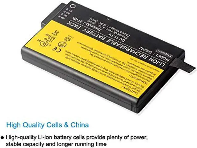 Alt view image 5 of 14 - Dr202 Battery For Getac Bp-Lp2900/33-01Pi Bp-Lc2600/32-01Pi Bp-Lp3070/32-01Pi X500 V100 V200 S400 Rugged Notebook For Dr202i Dr202s Li202s Rs2020 Me202 7800Mah/87Wh