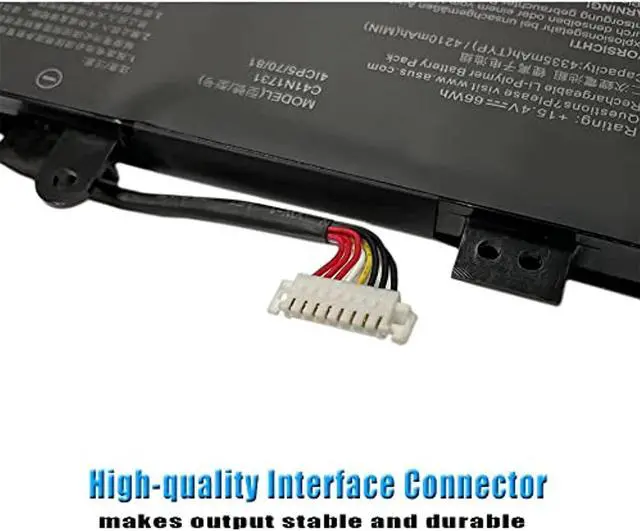 Alt view image 4 of 7 - C41n1731 15.4V 66Wh 4335Mah Laptop Battery Replacement For Asus Gl504 Gl504gm Gl504gs Rog Strix Gl504gw