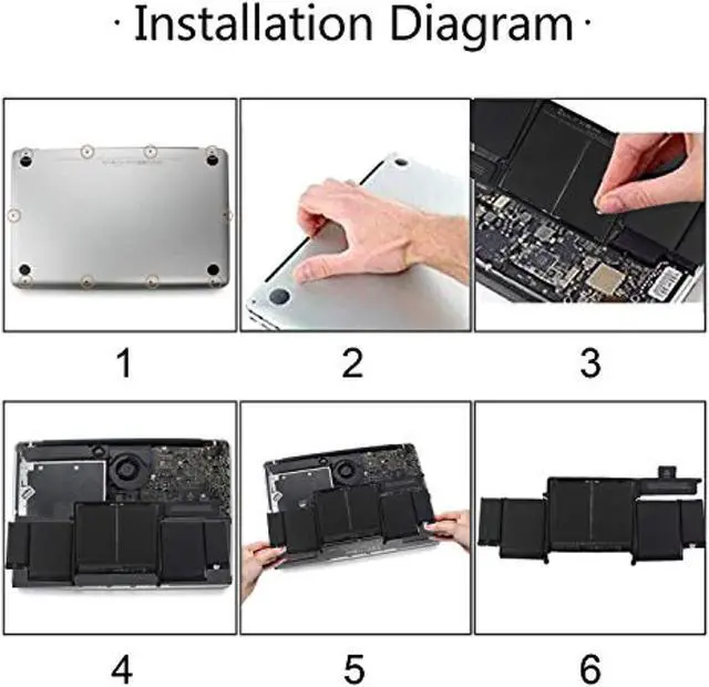 Alt view image 6 of 6 - A1582 1502 A1493 Battery Compatible With Macbook Pro Battery 13 Inch Retina Late 2013 Mid 2014 Early 2015, Fit Macboopro 11,1 12,1 Emc 2678 2875 2835 Me864 Me865 Me866 Me867 Mgx72 Mgx82 Mgx92 Mgxd2