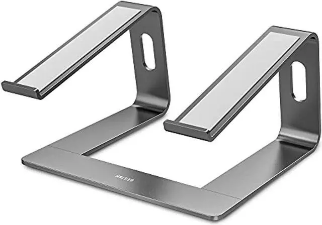 Alt view image 2 of 7 - Ls03 Aluminum Laptop Stand, Ergonomic Detachable Computer Stand, Riser Holder Notebook Stand Compatible With Air, Pro, Dell, Hp, Lenovo More 10-15.6" Laptops, Gray
