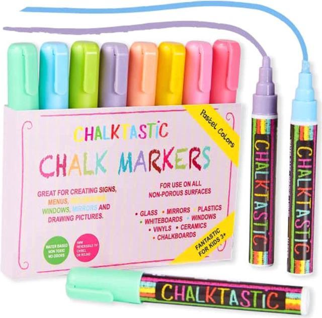Liquid Chalk Markers with Stickers - for Chalkboards, Windows