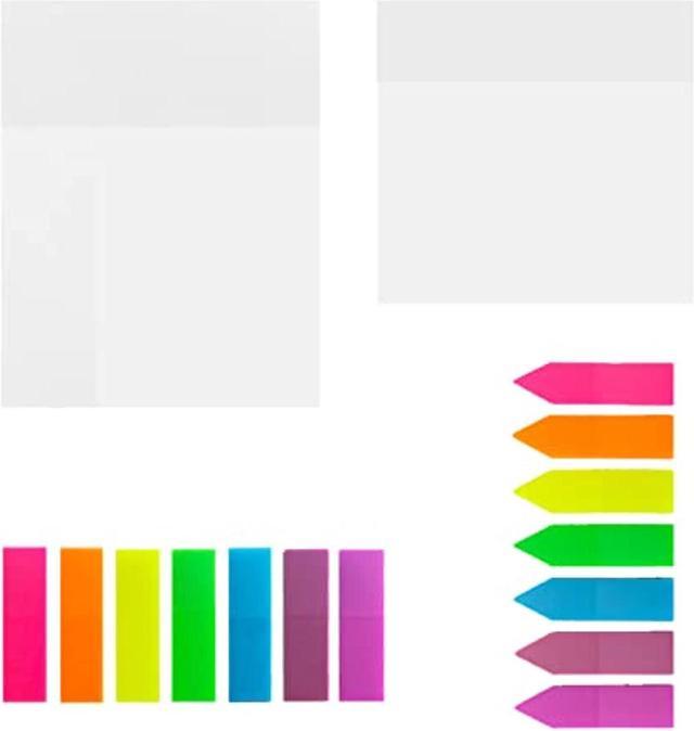 Transparent Sticky Notes Colorful Sticky Note Pads Translucent