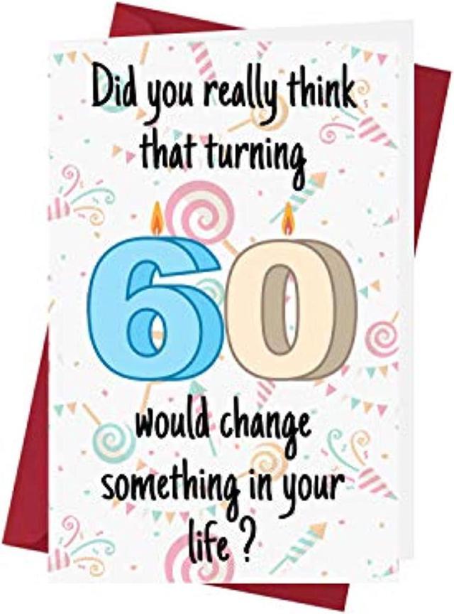 60th birthday card funny